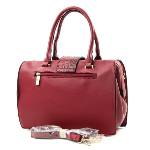 Doctor Bag style handbag with matching wallet. - Picture 2 of 3